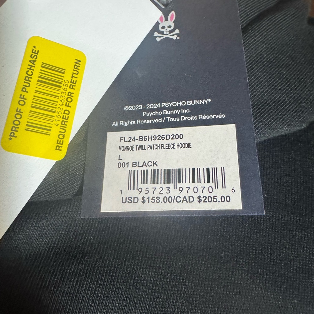Psycho Bunny Black Hoodie for Men
Large - Picture 13 of 16